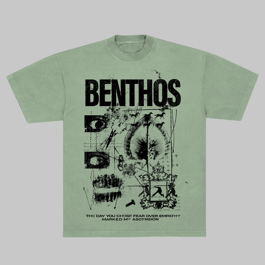Benthos - Collage T-Shirt - Sage Green